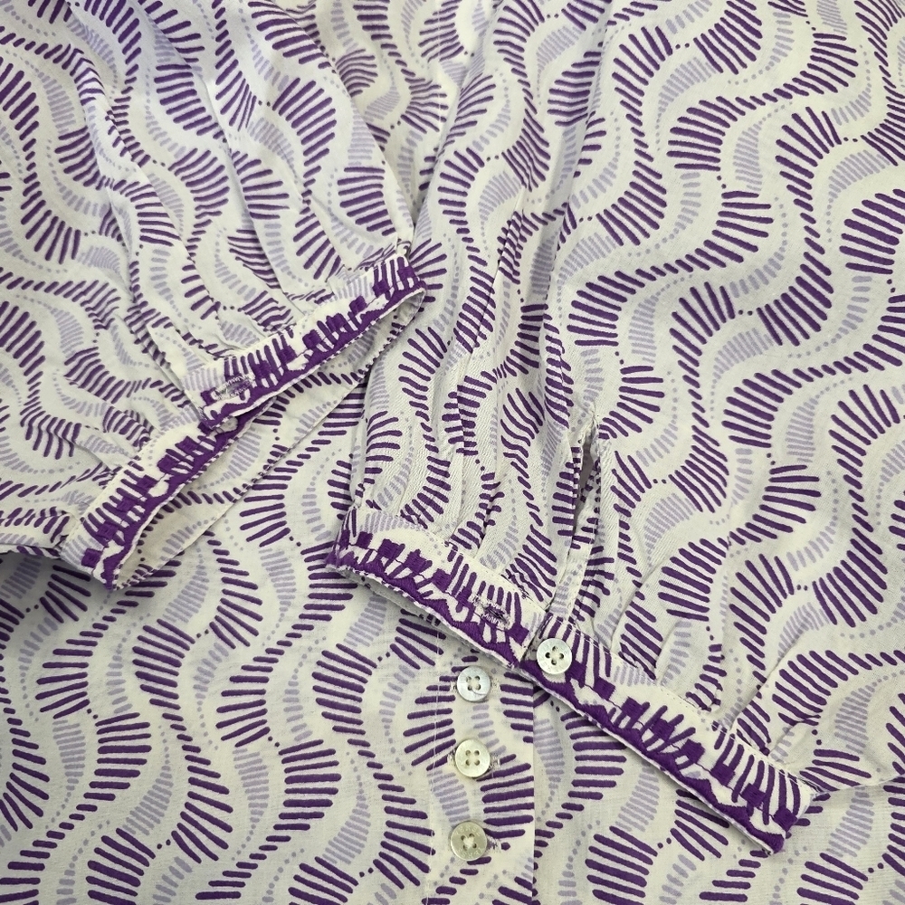 Yerse  abstract print Midi prairie Dress - Picture 12 of 14